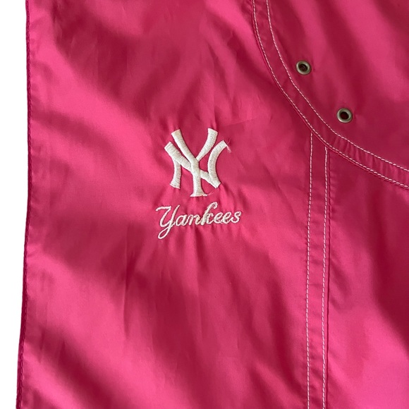 Girls NY Yankees New York Yankees Short Sleeve Windbreaker Pink M 8/10 - Picture 3 of 10